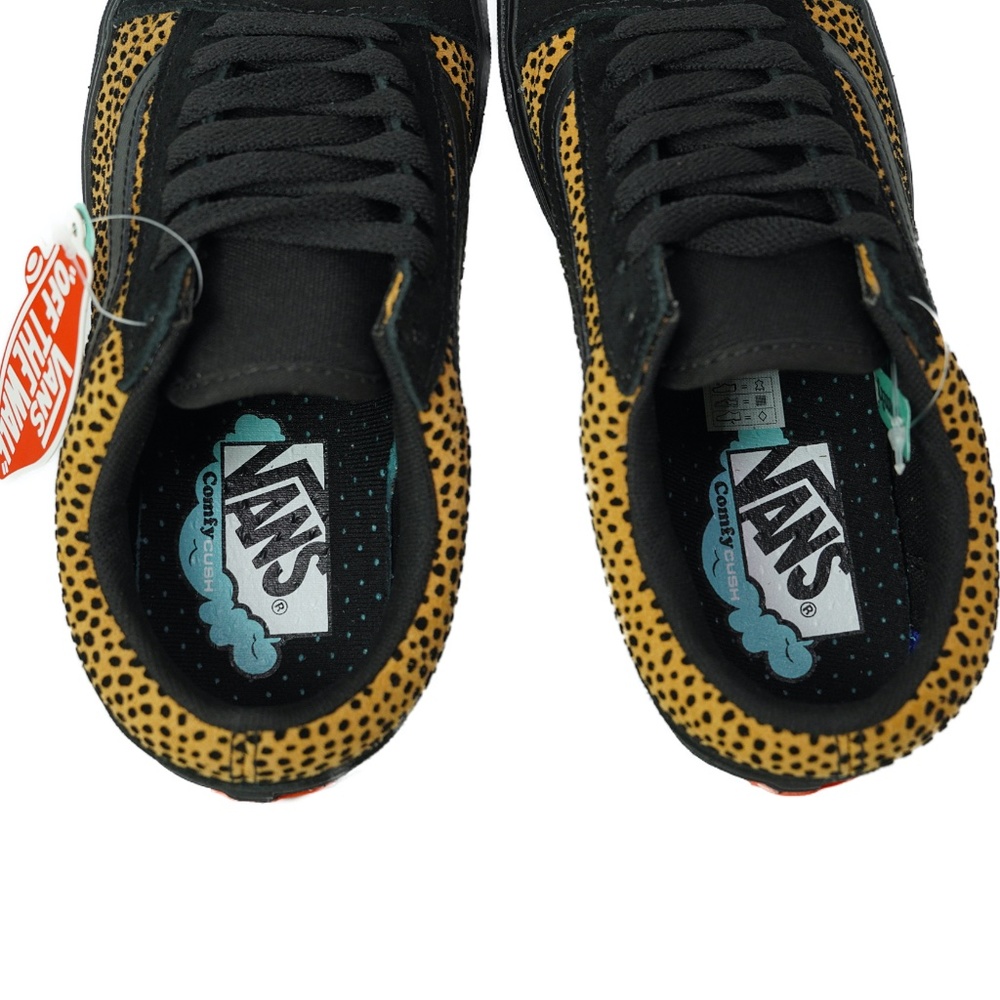 Vans Old Skool Comfycush. Mini Cheetah print. Black & camel tan. Women’s 6. NIB - Picture 16 of 16